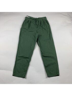 Blank NYC Army Green Poplin High Rise Good Timing Ankle Pant 27
